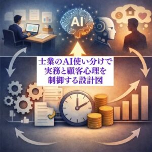 士業のAI使い分けで実務と顧客心理を制御する設計図