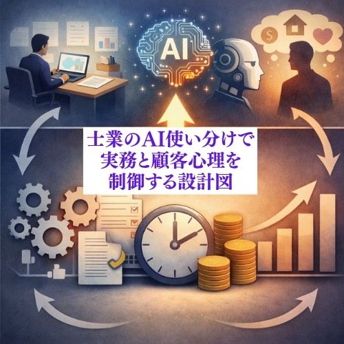 士業のAI使い分けで実務と顧客心理を制御する設計図